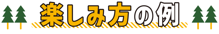 楽しみ方の例