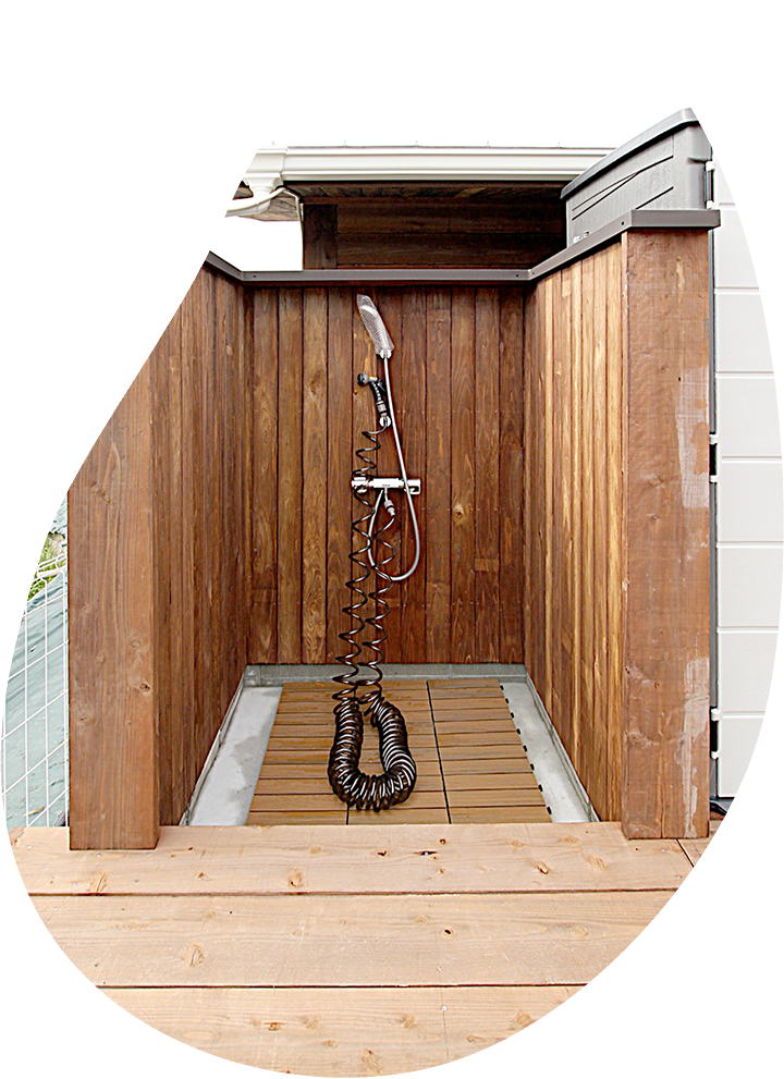 VIPエリア専用シャワー